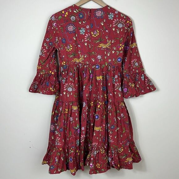 La Double J Bambi Dress in Babe Bordeaux Size Small - Picture 9 of 13